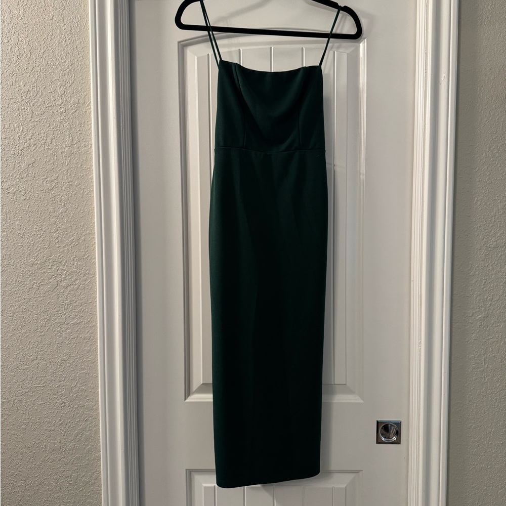 Hello Molly Elegant Backless Dark Green Dress